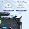 Cruxer 8 Pack Replacement for P-Touch TZe-233 TZ-233 Label Tape Red Text on Clear Laminated 12mm 0.47" Compatible with Ptouch PT-D200 PT-D210 PT-D400 PT-D450 PT-D600 PT-H100 1230PC Label Maker view 3