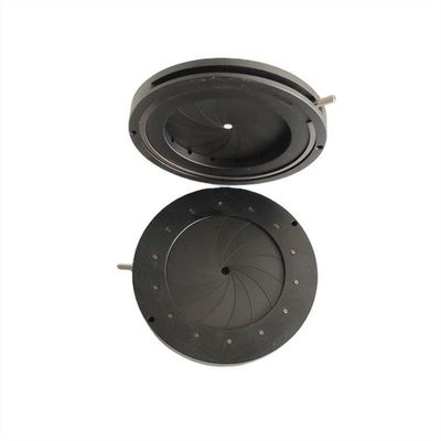 Lab Microscope Slides 1.5-36mm Amplifying Diameter Zoom Optical Iris Diaphragm, Camera Lens Microscope 14 Blades Aperture Condenser Microscope Parts