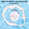 Neck Coolers for Hot Weather with Buttons,Hands Free Cold Pack,Reusable Neck Cooler,Wearable Cooling Neck Wraps,Freezing below 18  (3PCS) view 3