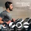 AMORNO Bluetooth Headphones Over Ear, 68 Hours Playtime Wireless Headphones with Mic, Foldable Adjustable Lightweight HiFi Stereo Headset for Cellphone/PC/Work/Travel/Home/Office (Black) view 2