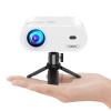 Mini Projector, VISSPL Full HD 1080P Video Projector, Portable Outdoor Projector with Tripod, Kids Gift, Home Theater Movie Phone Projector Compatible with Android/iOS/Windows/TV Stick/HDMI/USB view 1