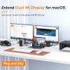 13-in-2 USB C Docking Station Dual Monitor with 100W Laptop Charger view 4