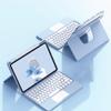 GOOVEN Keyboard Cover for iPad 10th Gen 10.9 inch with Touchpad 360 Rotating Stand, Magnet Detachable Bluetooth Keyboard, Transparent Back Shell (Blue) view 2