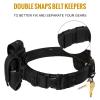 VISMIX Nylon Duty Belt 2" Hook Lining Outer Belt with Loop Inner, Duty Belt with Key Holder and Keepers view 3