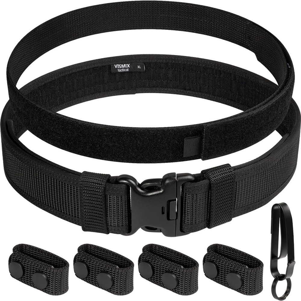 Vismix Nylon Duty Outer and Inner Belt with Loop, Key Holder and Belt Keepers
