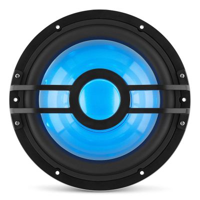 Clarion CMSP-101RGB-4 10" Marine Subwoofer with RGB LEDs, Single 4-Ohm, 250 Watts