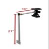 Extreme Max 3006.8652 Portable Foldable Transducer Arm with Fish Finder Bracket for Kayaks & SUP view 3