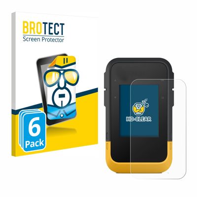 brotect 6-Pack Screen Protector compatible with Garmin eTrex SE - HD-Clear Protection Film