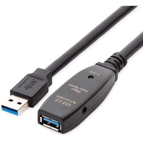 4xem 4X3302A230M 100ft 30m Usb 3.0 Extension Cabl Cable W/ Extension Booster Black