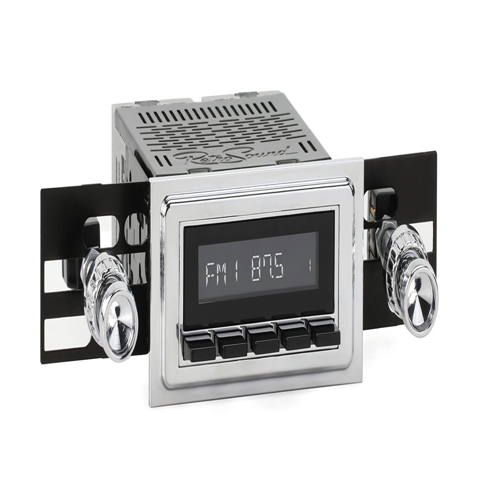 RetroRadio Compatible with 1963 Pontiac Lemans Features Include Bluetooth, HD, SiriusXM Ready, AM/FM LCB-M4-112-04-74PT4