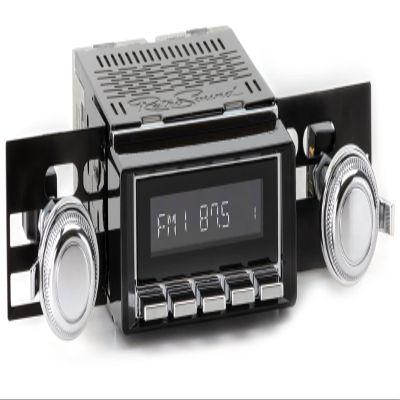 RetroRadio Compatible with 1968-70 Pontiac Tempest Features Include Bluetooth, HD, SiriusXM Ready, AM/FM LC-M4-215-03-73PT1