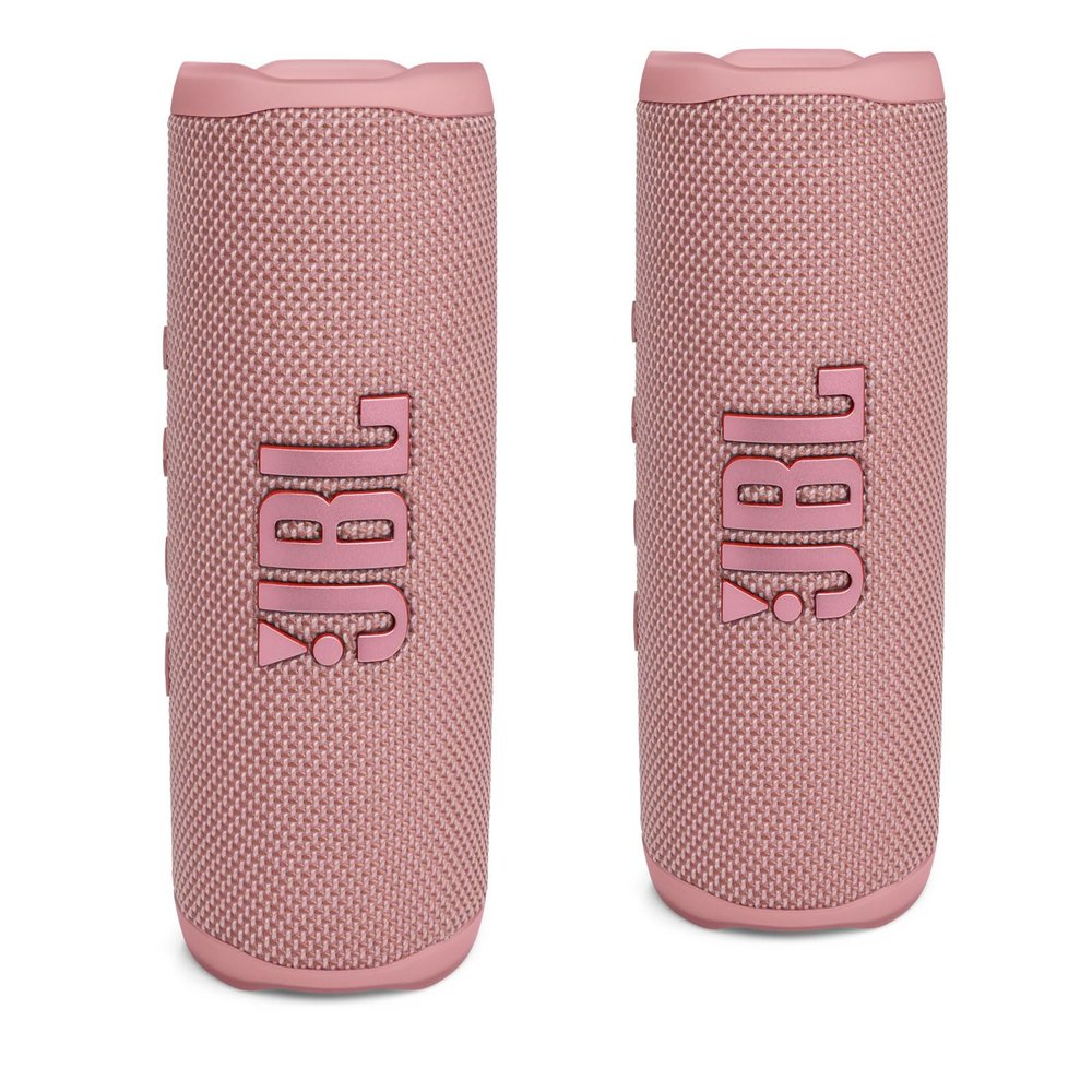 JBL FLIP 6 Waterproof Portable Bluetooth Speaker Bundle - Pink (Pack of 2)