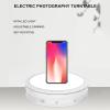 ERICAT Motorized Rotating Display Stand with LED Light, 360 Degree Automatic Mute Spin Turntable, 30cm Diameter Adjustable Brightness and Quiet Without Noise, Max Load 20kg, for Shop Display, Video view 2