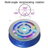 ERICAT 360 Degree Photography Turntable, Electronic Turntable Display Stand with 7 Color Lights, Adjustable Rotating Angel and and Quiet Without Noise, Max Load 8 kg, for Shop Display, Video, Model view 2