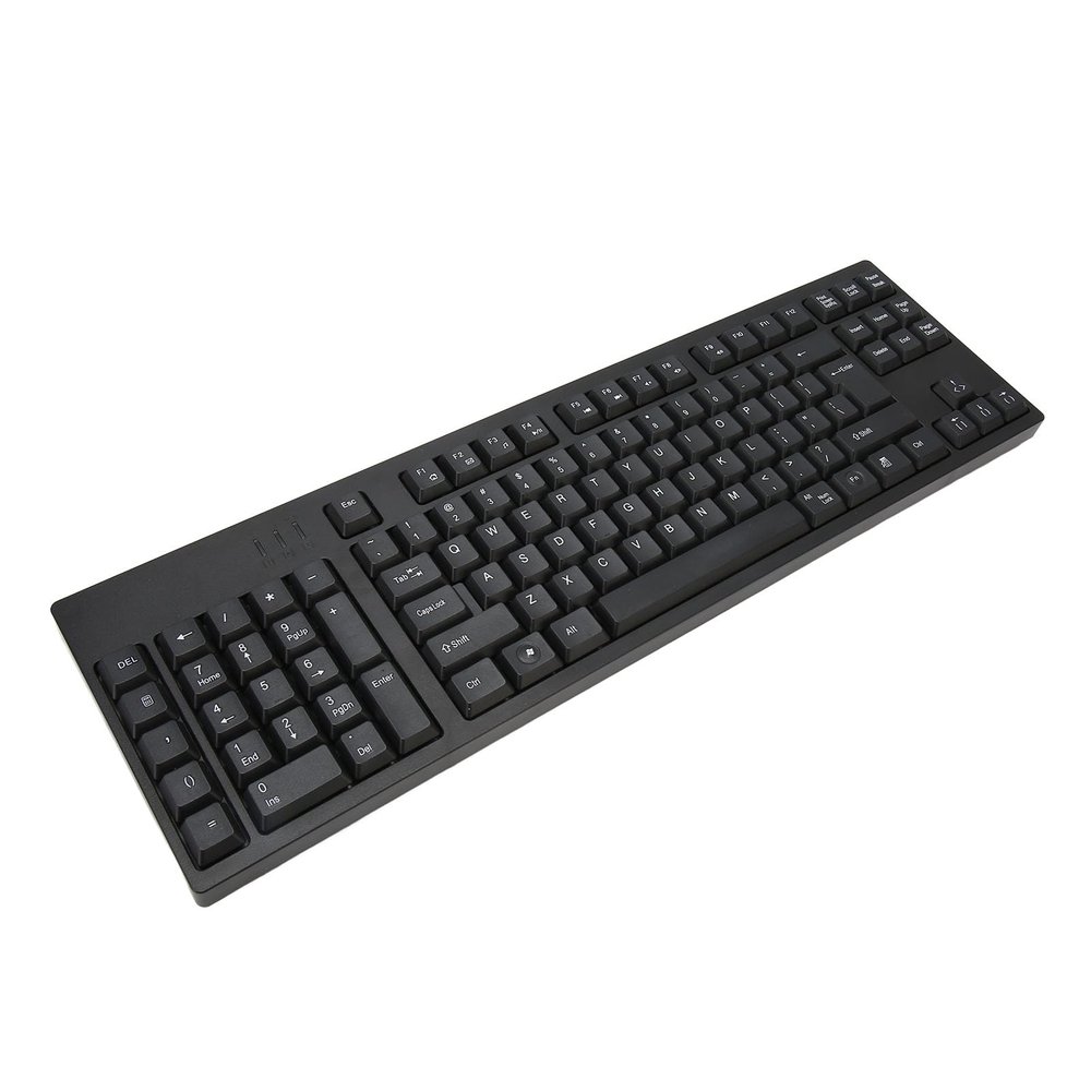 109 Keys Wired Left Hand Keyboard, Business Household Keyboard with 2 USB HUB for Win 7 8 10, Portable Mechanical Keyboard with Scissor for Gaming Office
