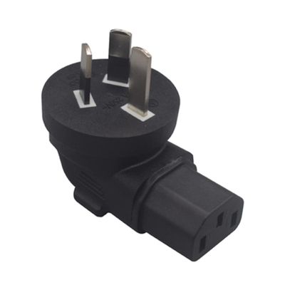 JORINDO Australian Standard Plug to IEC320 C13 AC Power Converter,AUS 3 pin Male Plug to C13 3 Hole Female Socket Laptop Power Adapter No Wire PlugL-Shape AUS 3 Prong Plug to C13 Jack