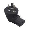 JORINDO Australian Standard Plug to IEC320 C13 AC Power Converter,AUS 3 pin Male Plug to C13 3 Hole Female Socket Laptop Power Adapter No Wire PlugL-Shape AUS 3 Prong Plug to C13 Jack view 1