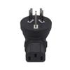 JORINDO Australian Standard Plug to IEC320 C13 AC Power Converter,AUS 3 pin Male Plug to C13 3 Hole Female Socket Laptop Power Adapter No Wire PlugL-Shape AUS 3 Prong Plug to C13 Jack view 3