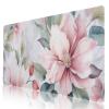 Cute Colorful Flowers Pattern Mouse Pad 35.5 x 16 Inch, Non-Slip Rubber Base, Ergonomic Design for Pain Relief, Perfect for Computer Users