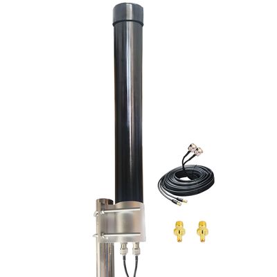 Outdoor 2x2 5G MIMO Antenna 4G LTE WiFi Omni Directional Antennas High Gain 12dBi Wide Band 600-3800MHz for Modems & Routers Cellular on T-Mobile Verizon AT&T with TS-9 SMA 10meter Cable
