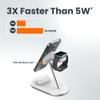 Ventev 15W ULTRAFAST 3 in 1 Wireless Charging Stand view 2