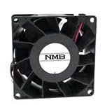 08038DA-12T-E6-EF, DC Fans Axial Fan, 80x80x38mm, 12VDC, 137.7CFM, 61.2W, 76.5dBA, 5.48" H2O, Tach/PWM