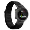 Nylon Strap Compatible with Garmin Forerunner 45/45S Watch Band for Garmin Swim 2 Smartwatch Replacement Wrist Band Accessory Metal connectors (black-black) view 3