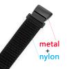 Nylon Strap Compatible with Garmin Forerunner 45/45S Watch Band for Garmin Swim 2 Smartwatch Replacement Wrist Band Accessory Metal connectors (black-black) view 4