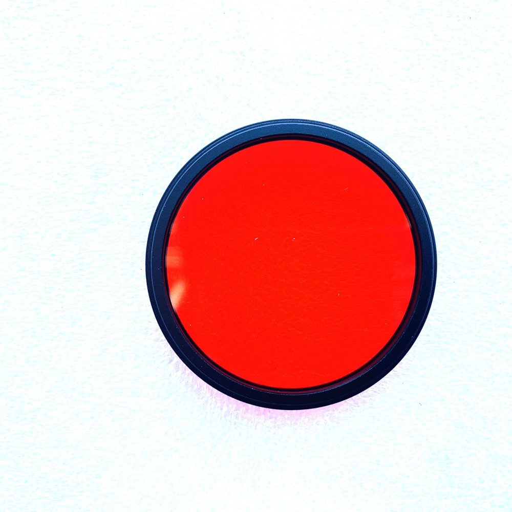 77mm with Metal Frame Used for Camera Lens 590nm Long Band Pass Filter Glass CB590