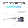 KevBinth Smart Sport Sunglasses with Unbeatable UV Protection and Wireless Bluetooth 5.0 Perfect Wearable Technology for Outdoor Adventures, Gaming, Hands-Free Calls, Music On-The-Go & More (White) view 2