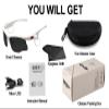 KevBinth Smart Sport Sunglasses with Unbeatable UV Protection and Wireless Bluetooth 5.0 Perfect Wearable Technology for Outdoor Adventures, Gaming, Hands-Free Calls, Music On-The-Go & More (White) view 4