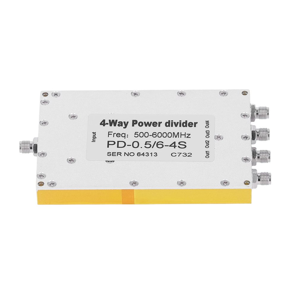 4 Way Microstrip SMA Power Splitter, 500 to 6000MHz High Gain SMA Microstrip Power Splitter