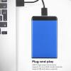 Vikye USB 3.0 Mobile Hard Disk Box 2.5in SSD HDD Aluminum Alloy Enclosure [8TB] (Blue) view 2