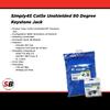 Simply45 Cat5e Unshielded 90 Degree Keystone Jack - Blue, 25 Pack - 8P8C, IDC Cap, ANSI/TIA 568.2-D, ISO/IEC 11801 Class D, Supports S45 Snap-On ID Bars - S45-3590BL-25 view 2