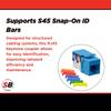 Simply45 Cat5e Unshielded 90 Degree Keystone Jack - Blue, 25 Pack - 8P8C, IDC Cap, ANSI/TIA 568.2-D, ISO/IEC 11801 Class D, Supports S45 Snap-On ID Bars - S45-3590BL-25 view 4