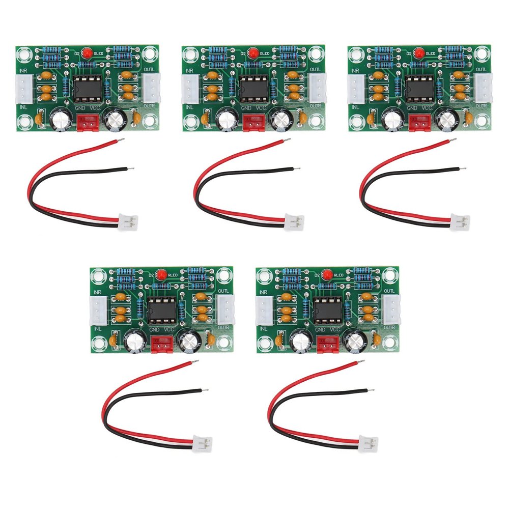 Sound Operational Preamplifier Board, 5X Dual Channel Digital Tone Board DC1230V Power Supply Input NE5532 Amplifier Front Panel