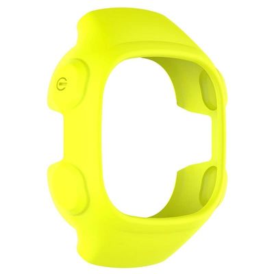 DJDLFA 25cm 22cm Silicone WatchBand For Garmin Forerunner 10 15 GPS Sports Running Watch Wristband Protective Cover Case Bracelet Strap (Color : Green shell, Size : Forerunner 10)