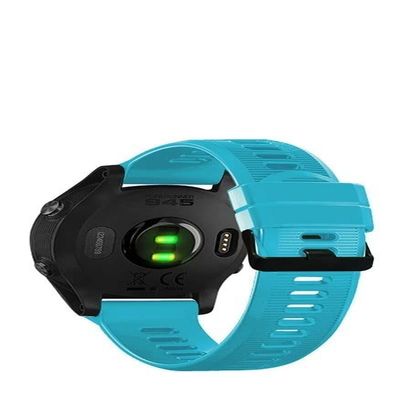 UMCNVV WatchBand + Tempered Glass For Garmin Forerunner 935 Sports Strap 22mm Silicone Bracelet For Forerunner 945 Glass Film Waterpoor (Color : K, Size : For Forerunner 945)