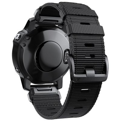 GANYUU 22mm Nylon Quick Release Strap Wristband For Garmin Fenix5/5Plus/6/6Pro/7/Instinct Easy Fit Watch Band Replaceable Bracelet (Color : A, Size : 22mm)