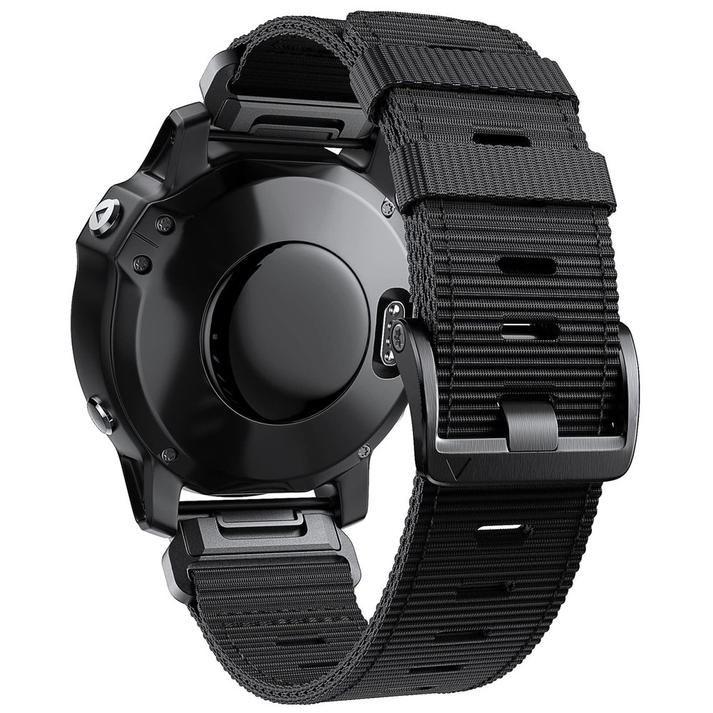 GANYUU 22mm Nylon Quick Release Strap Wristband For Garmin Fenix5/5Plus/6/6Pro/7/Instinct Easy Fit Watch Band Replaceable Bracelet (Color : A, Size : 22mm)