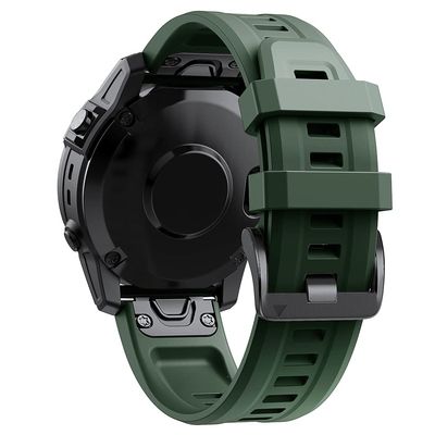 GANYUU 22 26MM Silicone Quick Release Watchband Straps For Garmin Fenix 7X 6X 5X Epix Gen 2 7 5Plus Easyfit Wrist For COROS VERTIX 2 (Color : H, Size : For Epix Gen 2-Instinct2)