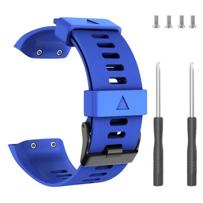 CYSUE Silicone Smart Watch Straps Wriststrap Bracelet for Garmin Forerunner 35 Watchbands Replacement Wristband Correa (Color : Sapphire, Size : Forerunner 35)