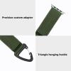 Nylon Strap Compatible with Apple Watch Fob Clip Holder Carabiner,Military Tactical Band Breathable Molle Webbing Canvas Keychain with Metal Buckle for iWatch Series Ultra 8 7 6 5 4 3 2 1 SE view 4