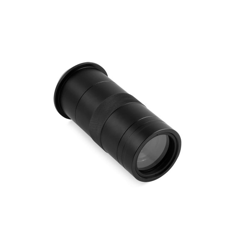 100X Industrial Microscope Lens C/CS-Mount Compatible with Raspberry Pi HQ Camera 55~285mm Operating Distance