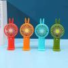 SOVEYN Daisy handheld desktop USB charging fan mini portable mobile phone stand silent pocket fan small fan USBchargingmodel[withphoneholder] Rabbitmodel[colorrandommixing] view 1