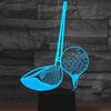 Jinnwell 3D Golf led Night Light Lamp Illusion Night Light 16 Color Changing Table Desk Decoration Gift Acrylic Flat ABS Base USB Cable Toy view 3