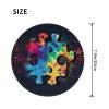 Woyaba colorful autism awareness puzzle autism awareness mouse pad funny,gaming mouse pad small non-slip round mouse pads for wireless mouse,laptop,desk view 2