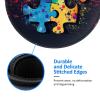 Woyaba colorful autism awareness puzzle autism awareness mouse pad funny,gaming mouse pad small non-slip round mouse pads for wireless mouse,laptop,desk view 4