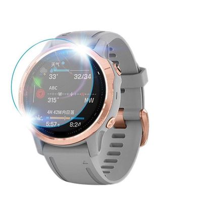 KAPPDE HD Tempered Glass Protective Film For Garmin Fenix 6 6S 6X /Fenix 7 7S 7X 5 5S Smart Watch Screen Anti-scratch Protector Film (Color : 3pcs, Size : For Fenix 5 Plus)