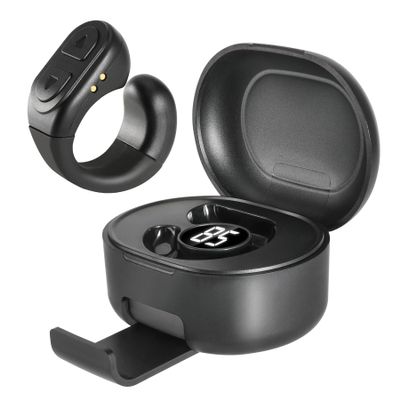 TUZTUALA Upgrade Scrolling Ring, Remote Control for TikTok, Bluetooth Ring Scroller with Stand, Bluetooth Camera Remote Compatible with iPhone, iPad, iOS Android Cell Phone-Black